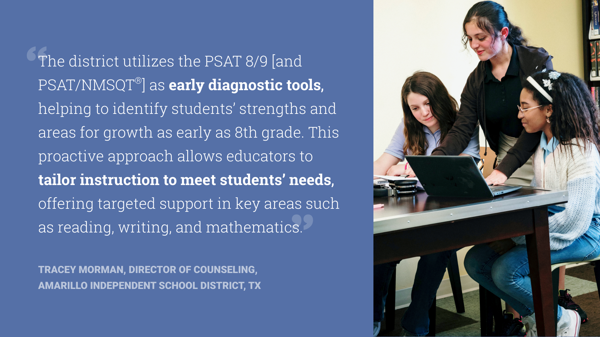 Why Offer the PSAT 8/9? For Schools & Districts College Board